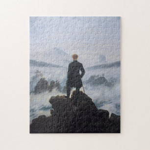 Quebra-cabeça Friedrich's Wanderer acima do mar de nevoeiro