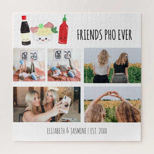Quebra-cabeça Friends Pho Ever Kawaii Photo Collage Custom (Vertical)