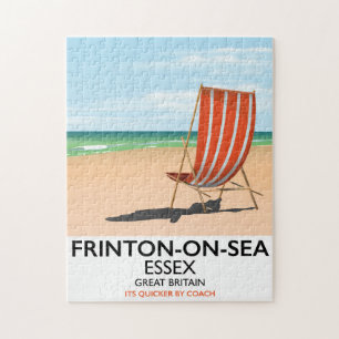 Quebra-cabeça Frinton-em-Mar, Essex, cartaz do beira-mar