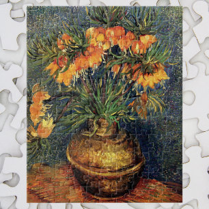 Quebra-cabeça Fritillarias em um Vaso de Cobre por Vincent van G