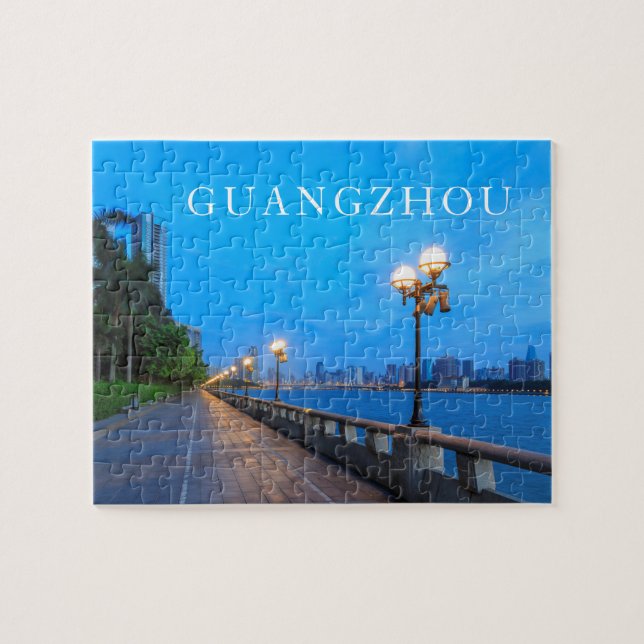 Quebra-cabeça Fronteira de água da cidade de Guangzhou (Horizontal)