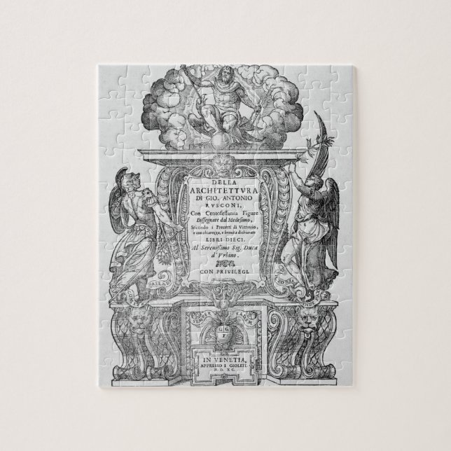 Quebra-cabeça Frontispício de "Della Architettura", publicado (Vertical)