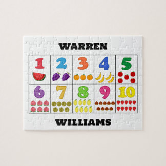 Quebra-cabeça Fruity Number Garden Jigsaw Puzzle