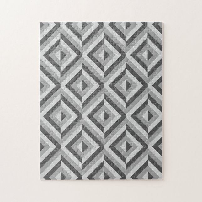 Quebra-cabeça Frustração Geométrica de Padrão de Diamante de cin (Vertical)