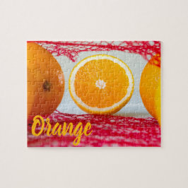 Quebra-cabeça Fruta de laranja para o vegão e o vegeatriano