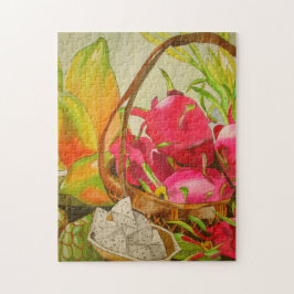 Quebra-cabeça Fruta tropical A vida inteira é a arte original de