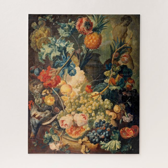 Quebra-cabeça Frutas e flores contínuas Jan Van Os 1774 (Vertical)