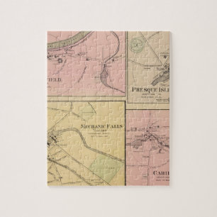 Quebra-cabeça Ft Fairfield, Ilha do Presque, Mapa das Caraíbas