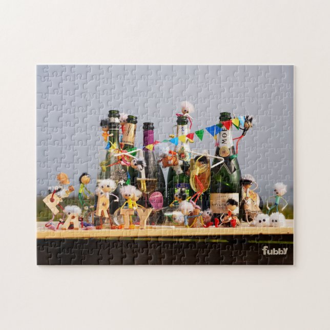 Quebra-cabeça Fubby's die Feest vieren, gefeliciteerd, Proost ! (Horizontal)