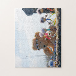 Quebra-cabeça Fubby's die madeliefjes naar een Beer brengen.