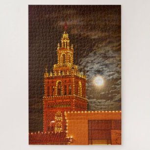 Quebra-cabeça Full Moon e Giralda Tower, Kansas City, Missouri