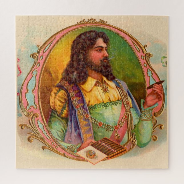 Quebra-cabeça fumador de charutos do século XVI (Vertical)