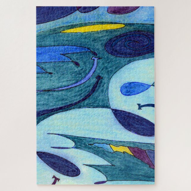 Quebra-cabeça Fumos azuis (Vertical)