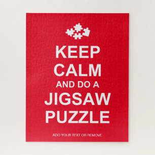 Quebra-cabeça Fun message "Keep Calm And Do A Jigsaw Puzzle",