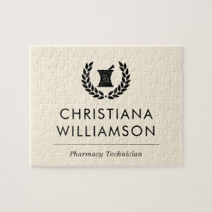 Quebra-cabeça Funcionarios técnico do Farmacêutico Elegante Pers