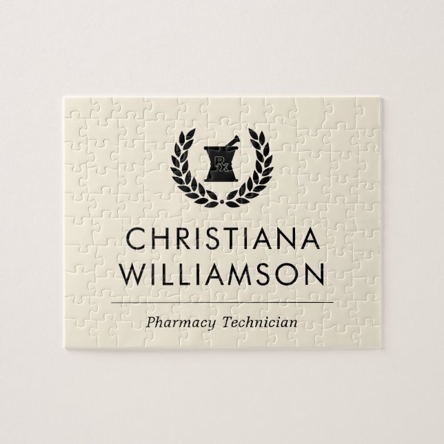 Quebra-cabeça Funcionarios técnico do Farmacêutico Elegante Pers (Horizontal)