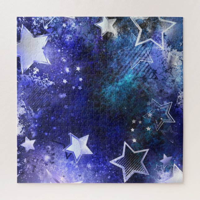 Quebra-cabeça Fundo de Espaço com Estrelas (Vertical)