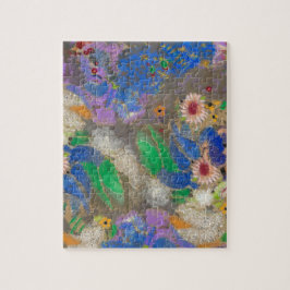 Quebra-cabeça Fundo de flores abstratas de Odilon Redon.