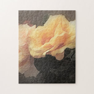 Quebra-cabeça fundo floral do vintage da arte em cores pastel