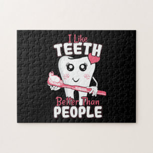 Quebra-cabeça Funny Dentist - Like Teeth Better than People