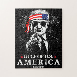 Quebra-cabeça Funny Trump Golfo Dos EUA 2025 4 De Julho