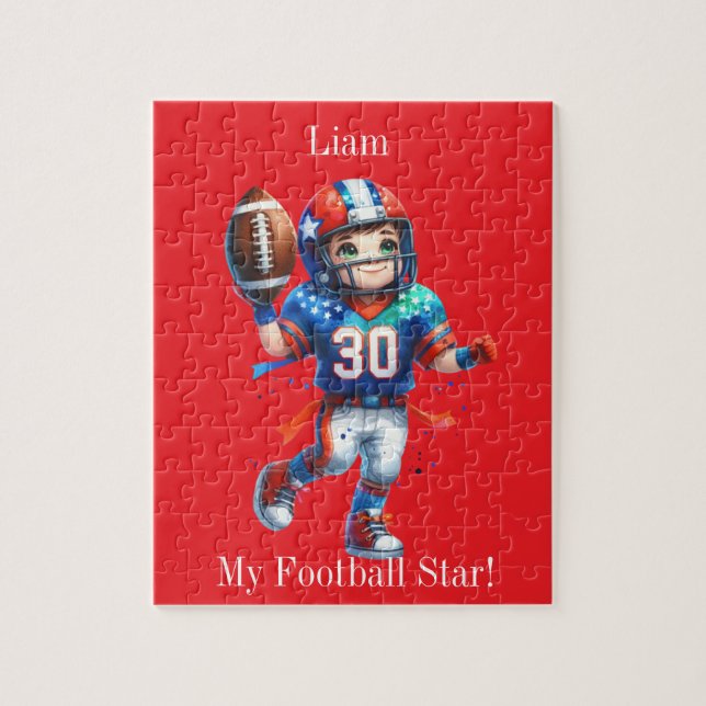 Quebra-cabeça Futebol personalizado (Vertical)