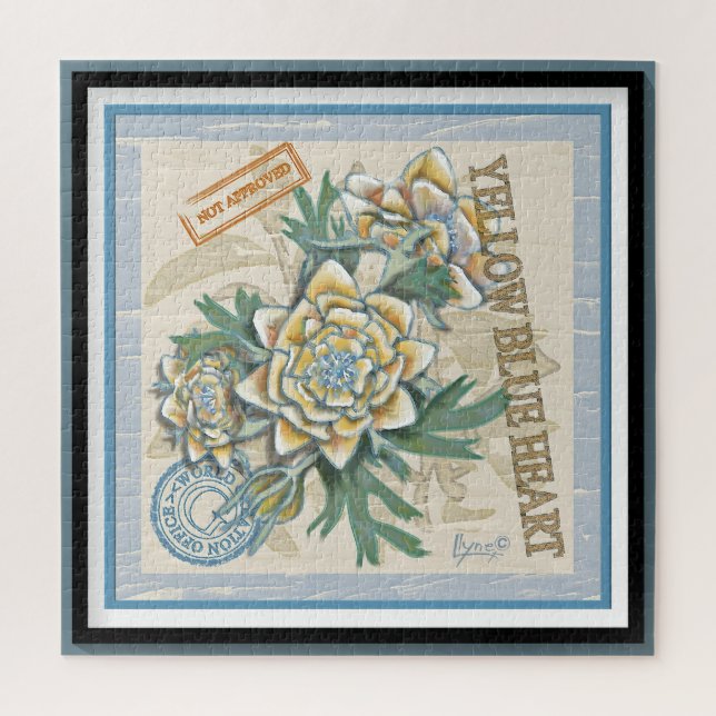 Quebra-cabeça G Criação de floração amarela (Vertical)