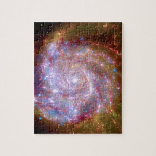 Quebra-cabeça Galáxia Espiral Messier 101 - Foto do Telescópio H