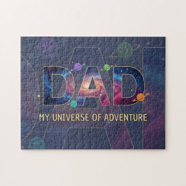 Quebra-cabeça Galaxy Dad Universe Adventure (Horizontal)