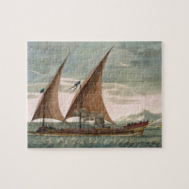 Quebra-cabeça Galera sob a vela, padrão de voo do Commande (Horizontal)