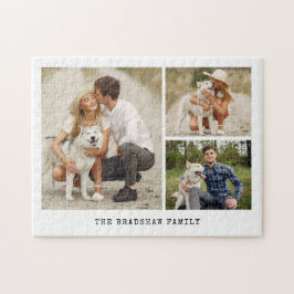 Quebra-cabeça Galeria de 3 Fotos Personalizadas