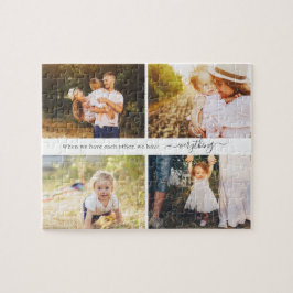 Quebra-cabeça Galeria de Fotografias Personalizada de Cotação 4 