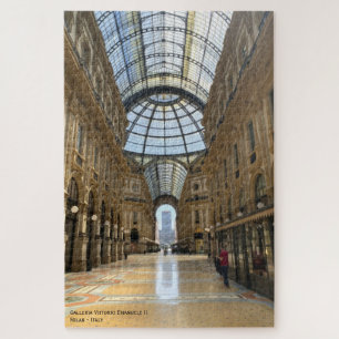 Quebra-cabeça Galleria, arcade - Milão, Itália