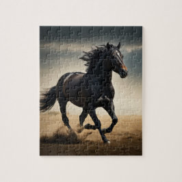 Quebra-cabeça Galloping Black Stallion