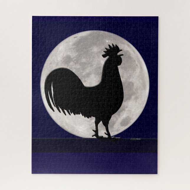 Quebra-cabeça Galo à Lua (Vertical)