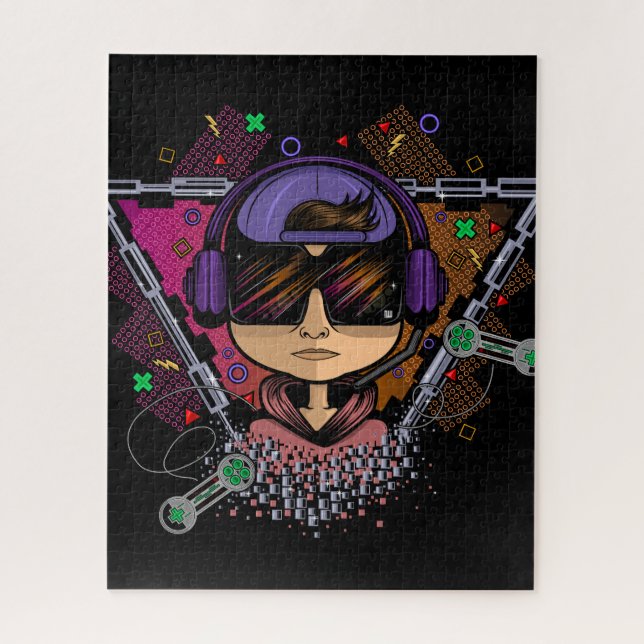 Quebra-cabeça Gamer Boy (Vertical)