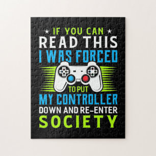 Quebra-cabeça Gamer Foi Forçado A Colocar Meu Controlador