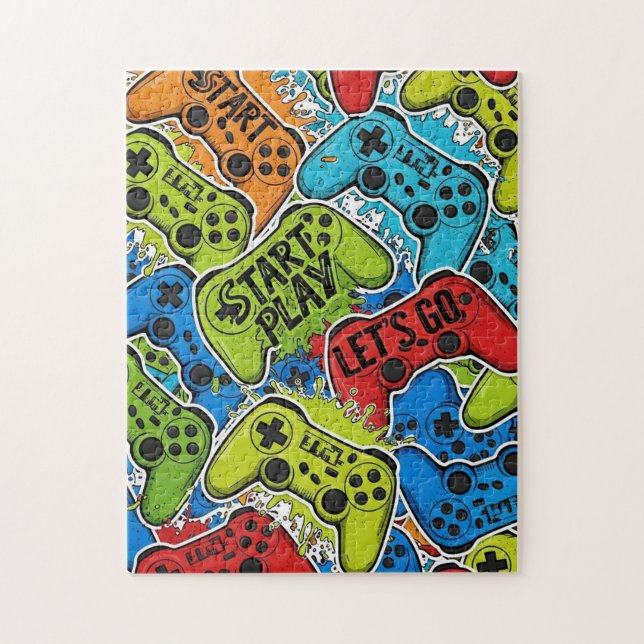 Quebra-cabeça Gamer Pattern (Vertical)