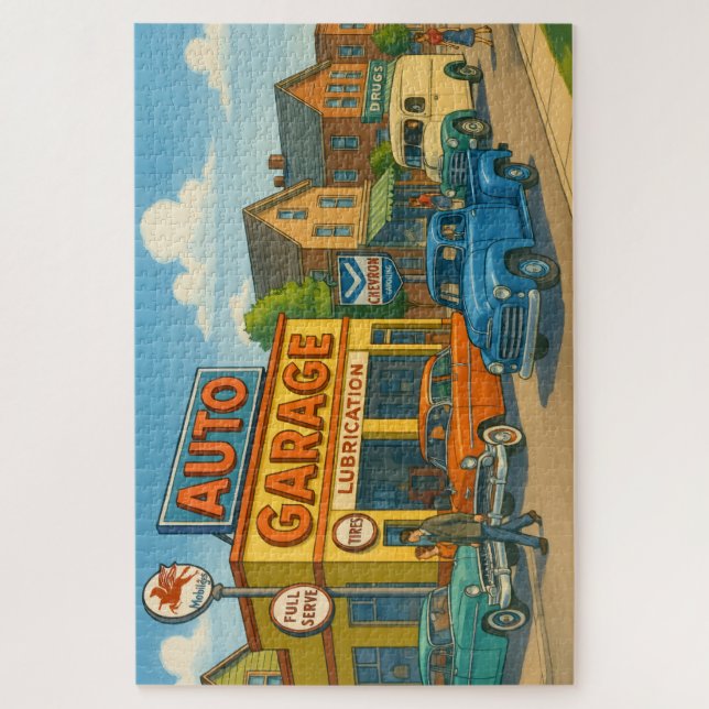Quebra-cabeça Garage on Main Street (Vertical)