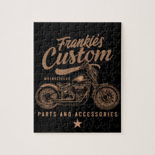 Quebra-cabeça Garagem de motocicleta personalizada de motociclet