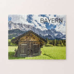 Quebra-cabeça Garmisch Partenkirchen Bavaria Alpes Panorama