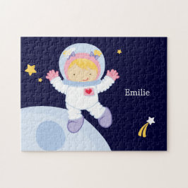 Quebra-cabeça Garota Astronauta Personalizada
