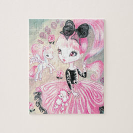 Quebra-cabeça Garota da saia do poodle dos anos 50