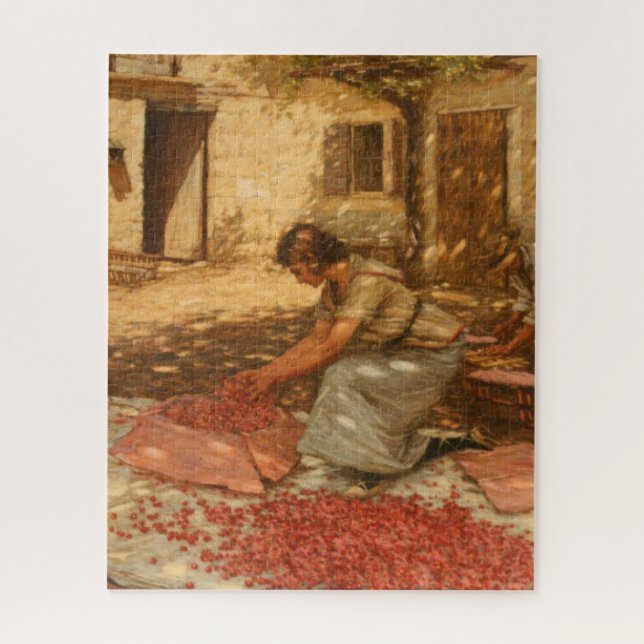 Quebra-cabeça Garota Fazendo Cerejas na Provença (França) (Vertical)