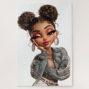 Quebra-cabeça Garota Glamour Pérola Pout