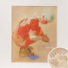 Quebra-cabeça Garota na areia, Helene Schjerfbeck