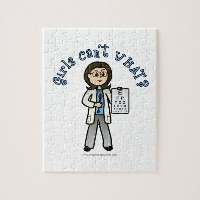 Quebra-cabeça Garota Optometrista Clara (Vertical)