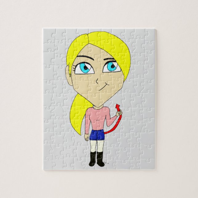 Quebra-cabeça garota "ruim" chibi (Vertical)