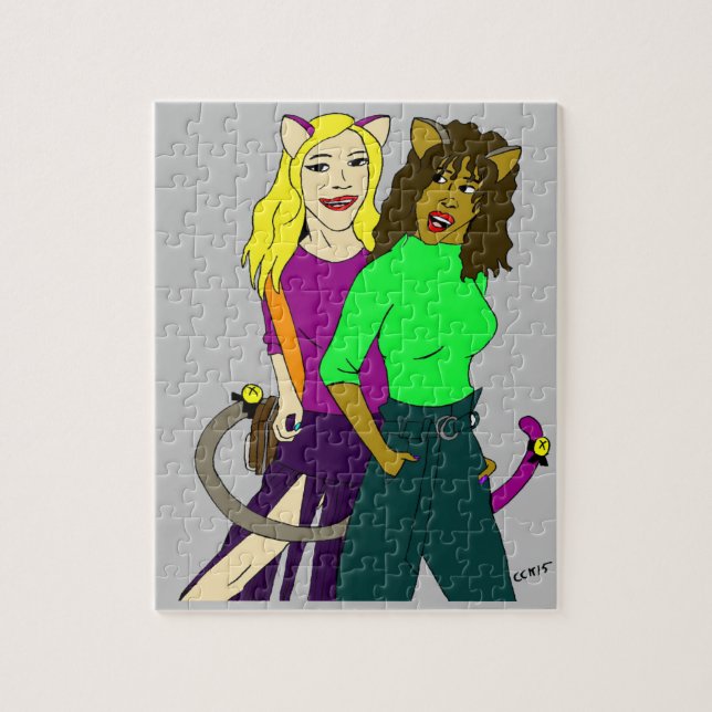 Quebra-cabeça garotas-gato (Vertical)