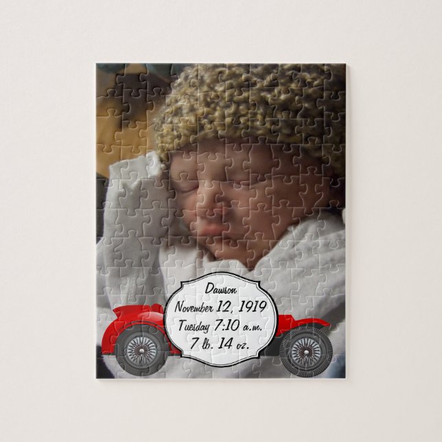 Quebra-cabeça Garotos Nursery Classic Car Oferece Carro Retro Ve (Vertical)